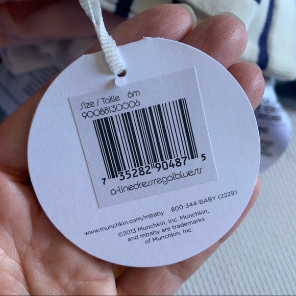 Navy Striped Dress - Picture 3 of 3